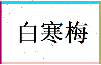 白寒梅相关图片