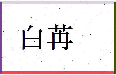 白苒相关图片