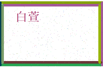 白萱相关图片