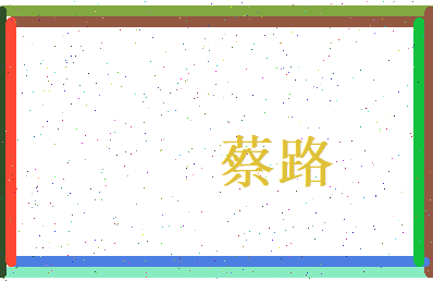 蔡路相关图片
