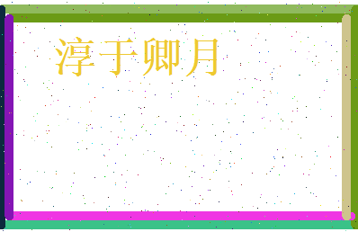 淳于卿月相关图片