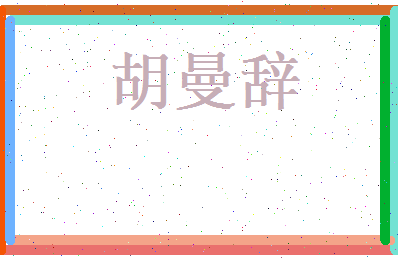 胡曼辞相关图片