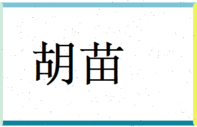 胡苗相关图片
