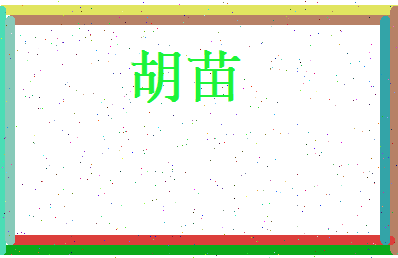 胡苗相关图片