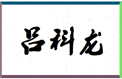 吕科龙相关图片